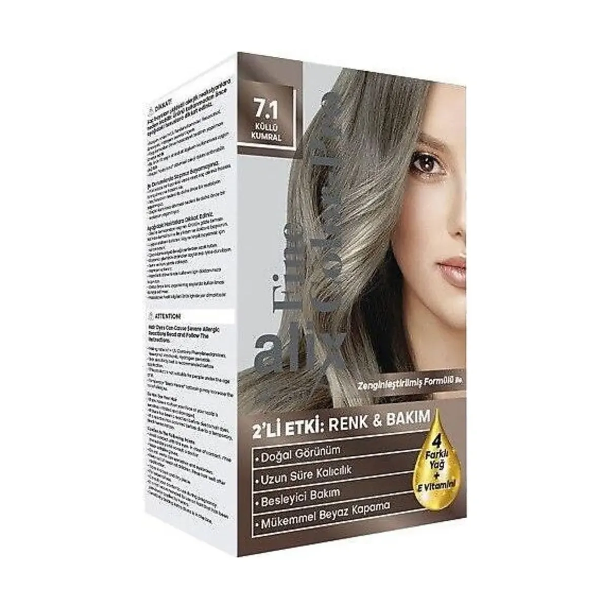 Alix, Kit Sac Boyası, 7.1 Küllü Kumral - 50 ml
