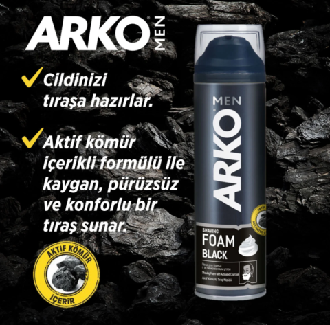 Arko Men, Black Tıraş Jeli - 200 ml
