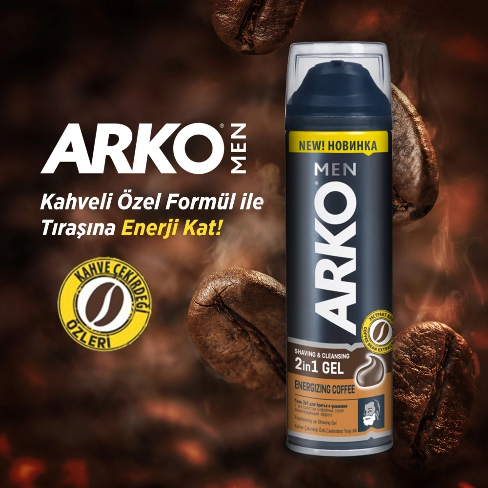 Arko Men, Coffee Tıraş Jeli - 200 ml