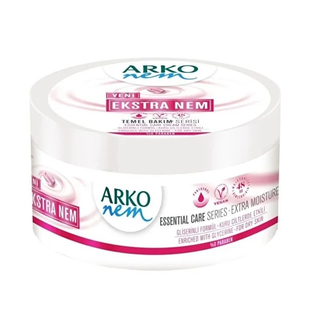 Arko Nem, Extra Nemlendirici, Değerli Yağlar, El ve Vücut Bakım Kremi - 250 ml 