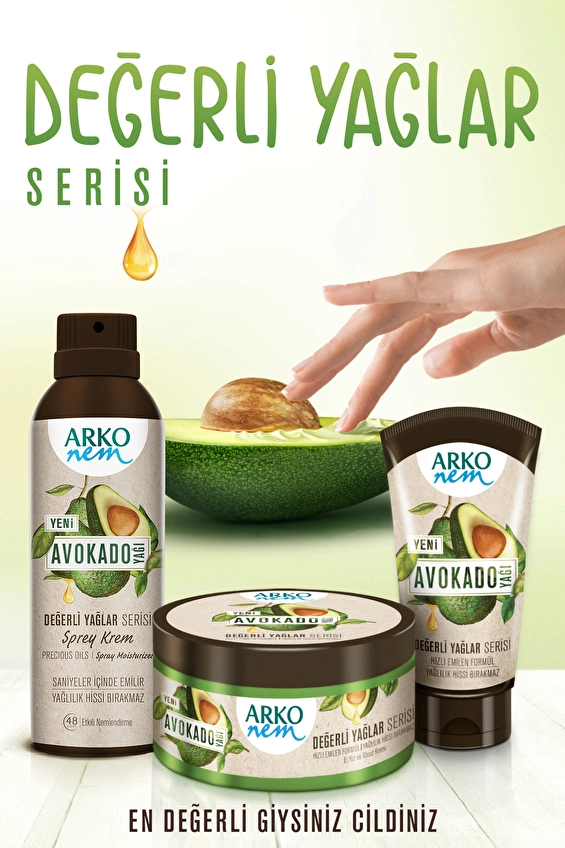 Arko Nem, Avokado, Nemlendirici El ve Vücut Bakım Kremi - 60 ml