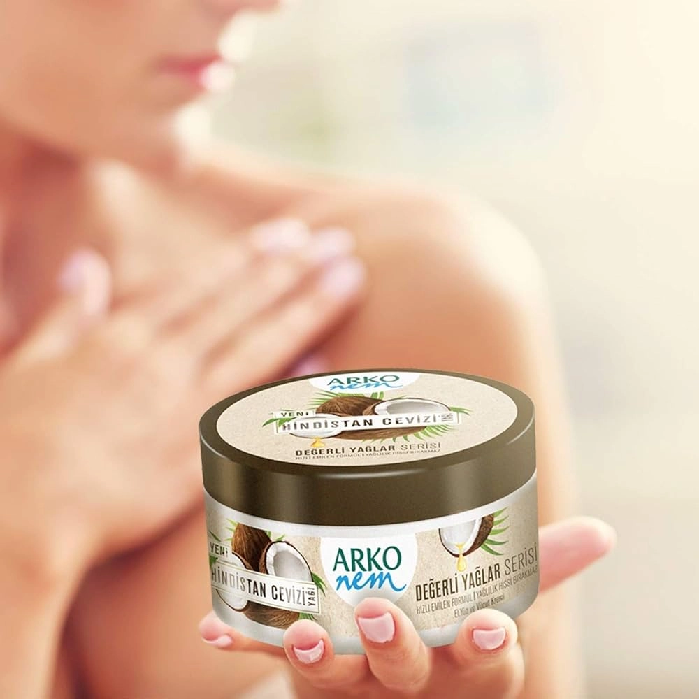 Arko Nem, Hindistan Cevizi, El ve Vücut Bakım Kremi - 60 ml