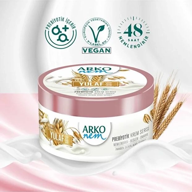 Arko Nem, Prebiyotik, Yulaf Sütü, El ve Vücut Kremi - 250 ml