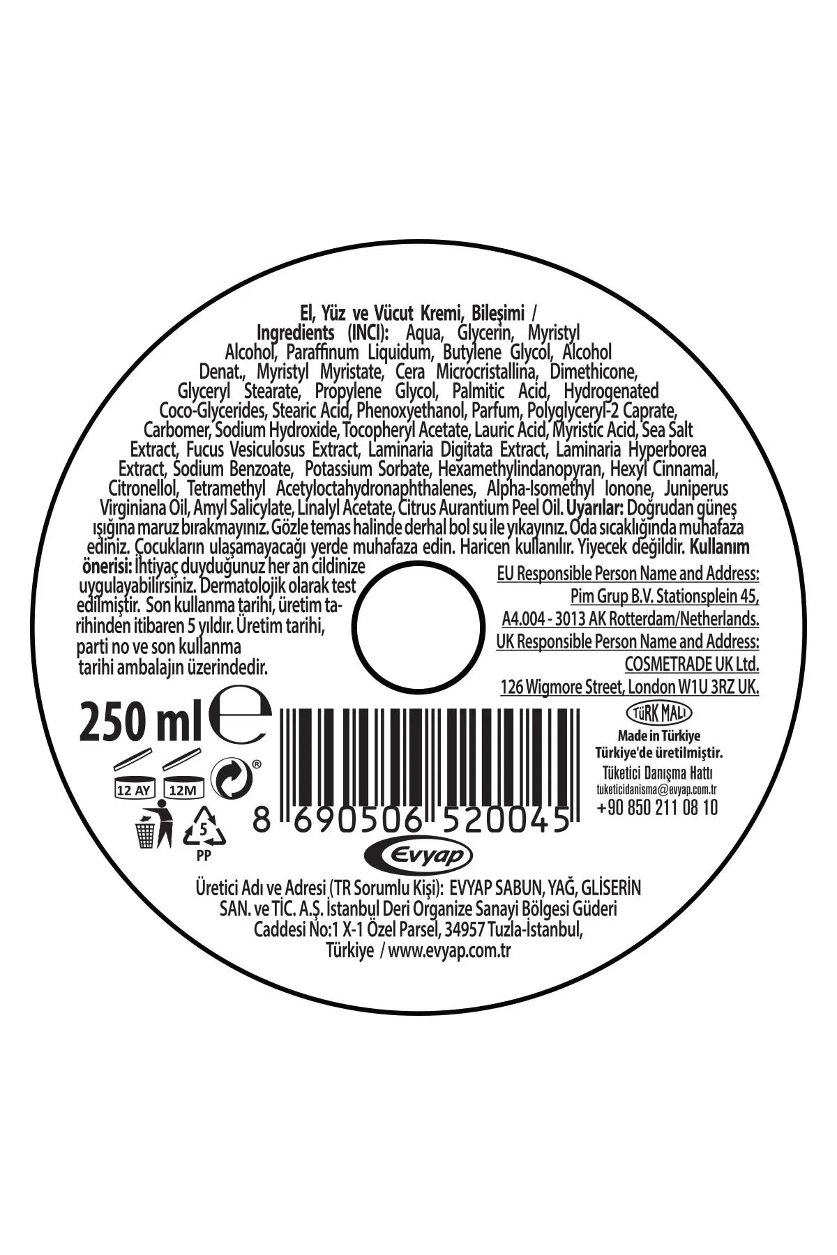 Arko Nem, Soft Touch, Nemlendirici El ve Vücut Bakım Kremi - 250 ml