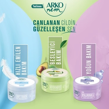 Arko Nem, Soft Touch, Nemlendirici El ve Vücut Bakım Kremi - 250 ml