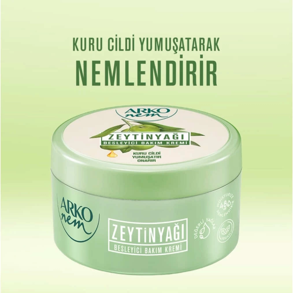 Arko Nem, Zeytinyağlı Nemlendirici El ve Vücut Bakım Kremi - 250 ml