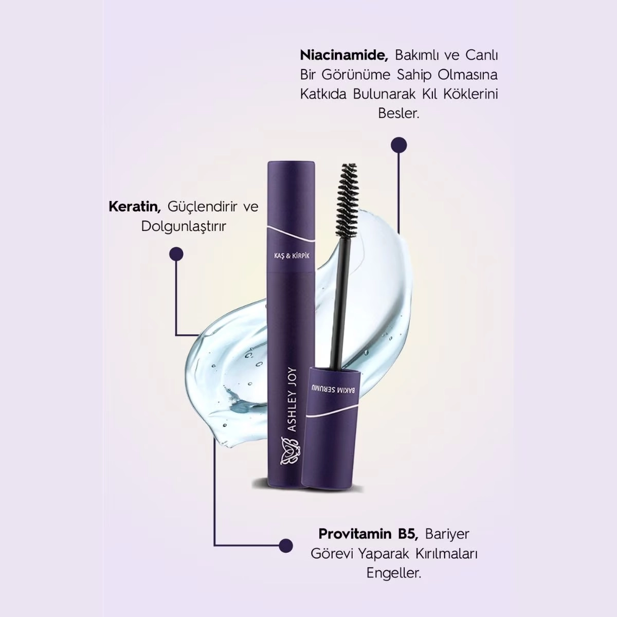 Ashley Joy, Kaş ve Kirpik Bakım Serumu - 6 ml