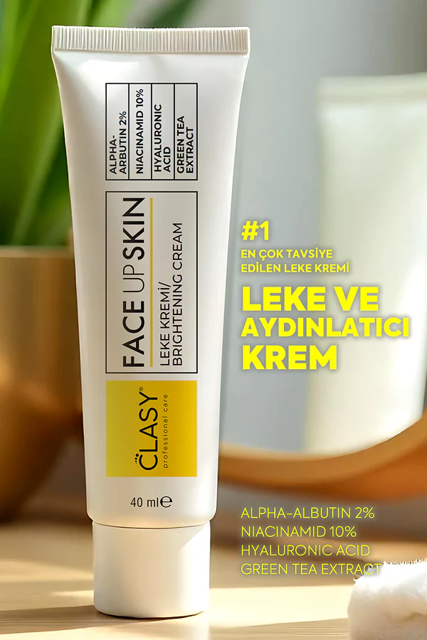 Clasy Care, Face Up Skin, Aydınlatıcı Leke Kremi Kremi - 40 ml