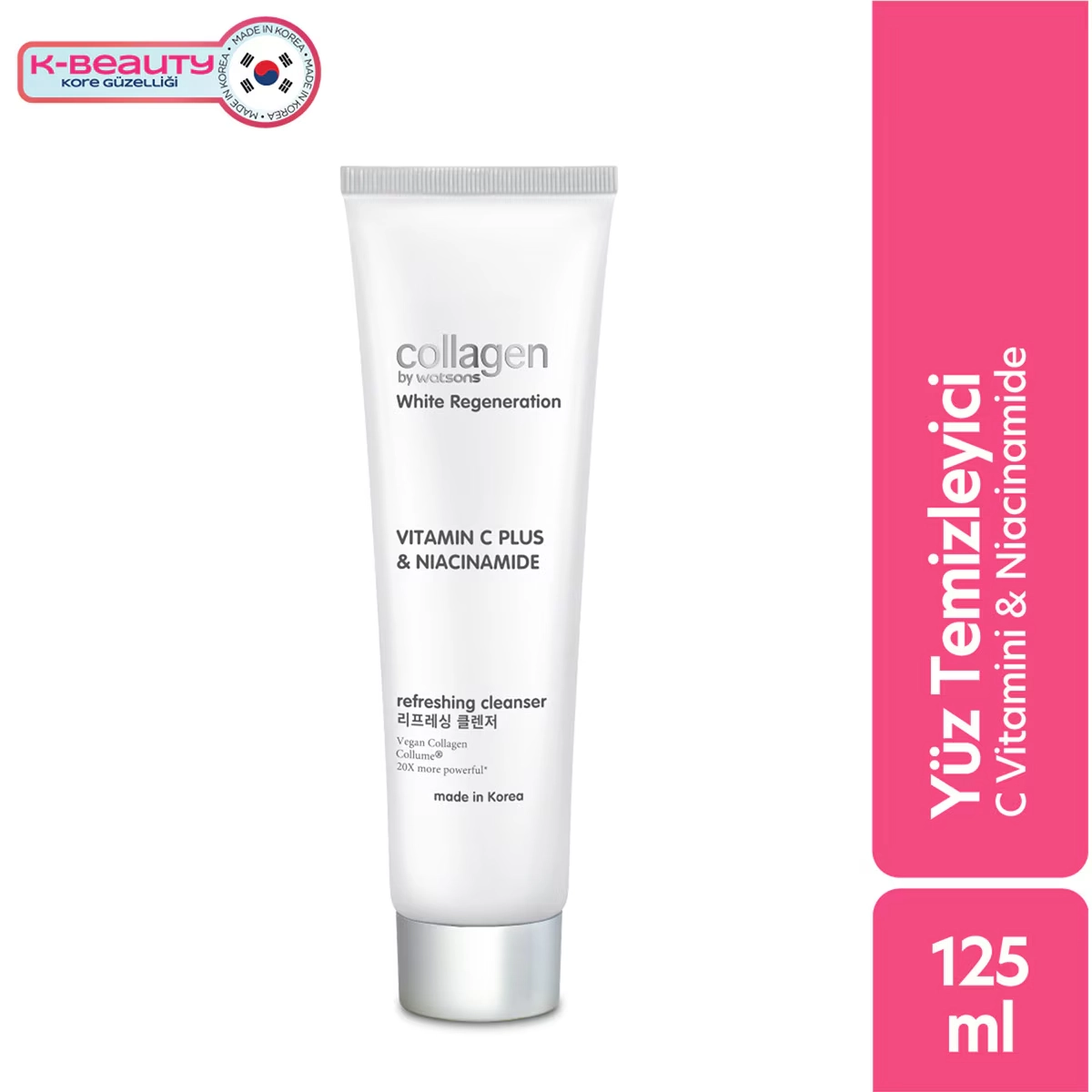 Collagen by Watsons, White Regeneration, Aydınlatıcı, Yüz Temizleme Jeli - 125 ml