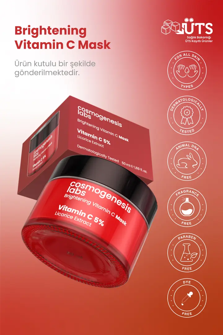 Cosmogenesis Labs, Aydınlatıcı, Vitamin C Maske - 50 ml