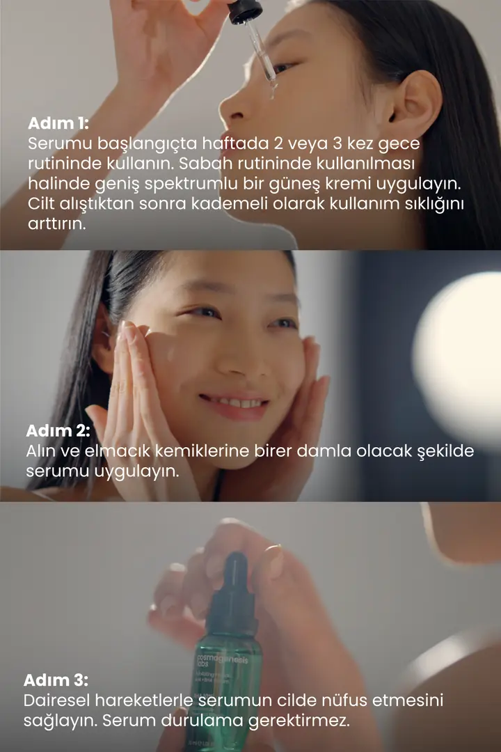 Cosmogenesis Labs, Peeling Etkili, Cilt Yenileyici, Ölü Hücre Temizleyici Serum - 30 ml