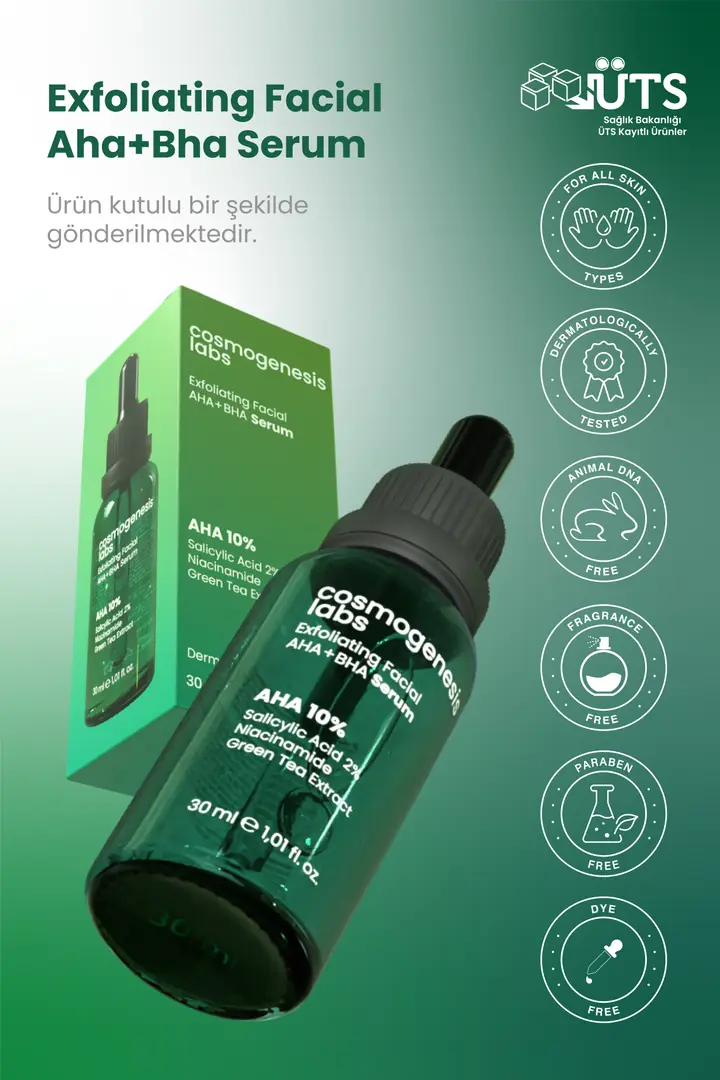Cosmogenesis Labs, Peeling Etkili, Cilt Yenileyici, Ölü Hücre Temizleyici Serum - 30 ml