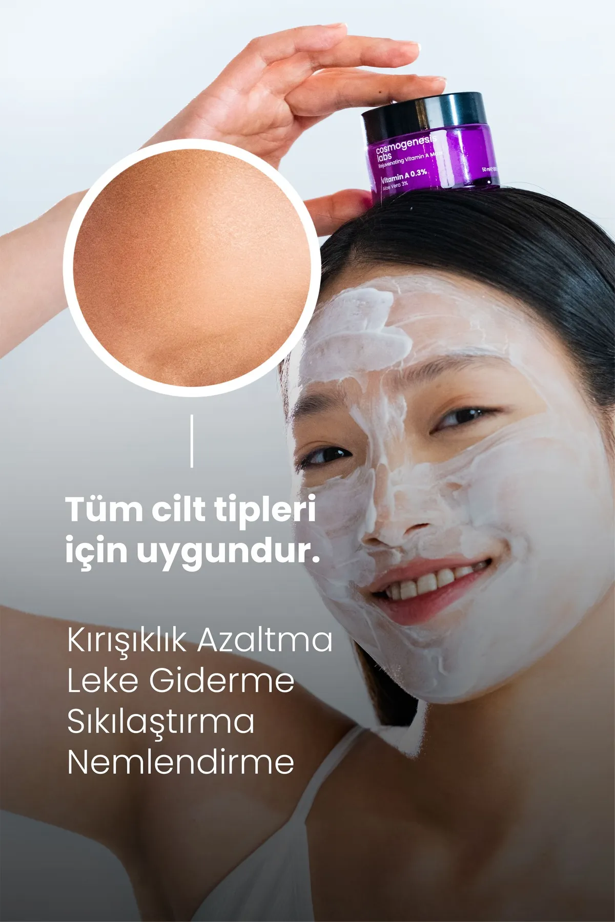 Cosmogenesis Labs, Gençleştirici, Kırışıklık ve Leke Azaltıcı, A Vitamini Maskesi - 50 ml