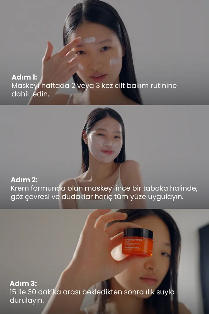 Cosmogenesis Labs, Gözenek Sıkılaştırıcı, B3 Vitamini, Maske - 50 ml