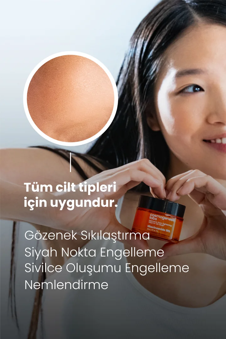 Cosmogenesis Labs, Gözenek Sıkılaştırıcı, B3 Vitamini, Maske - 50 ml