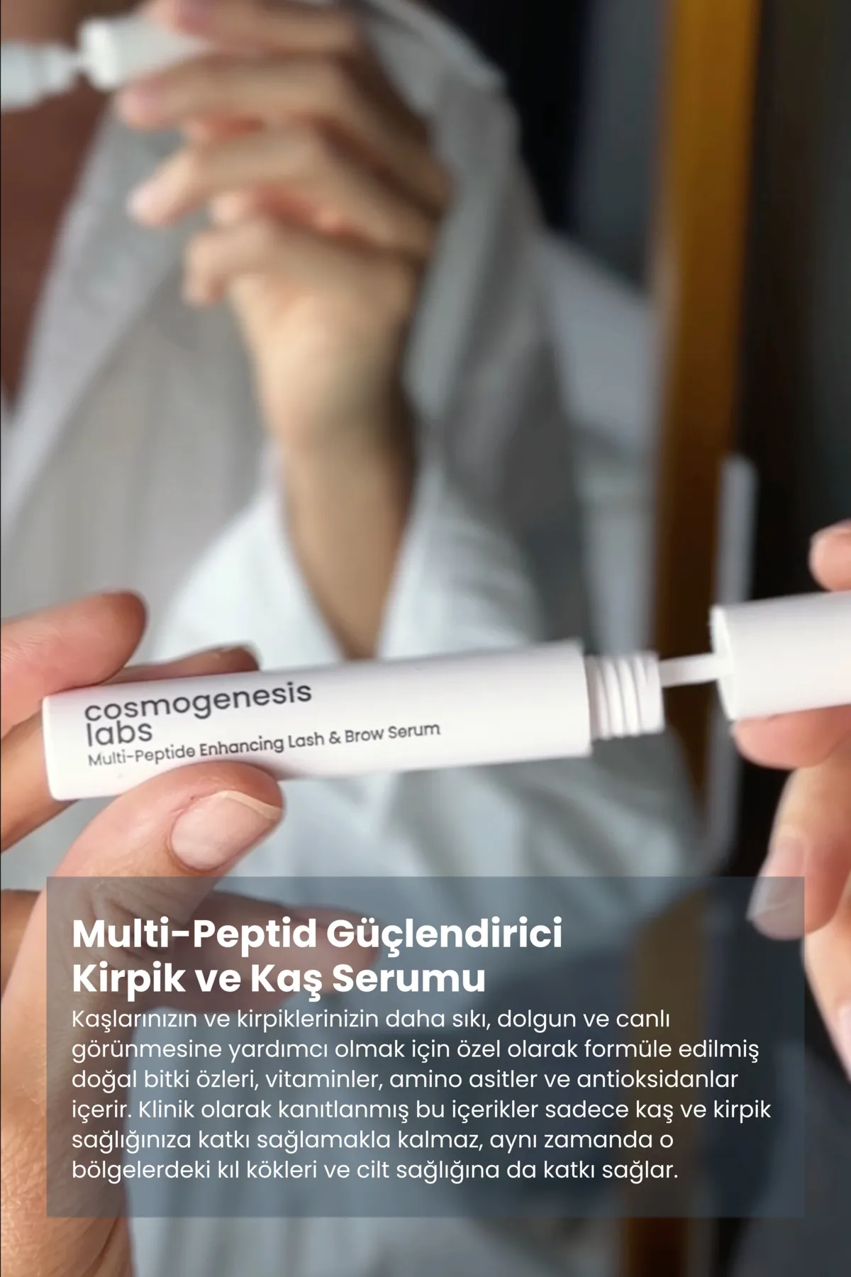 Cosmogenesis Labs, Güçlendirici Kirpik ve Kaş Serumu - 3 ml