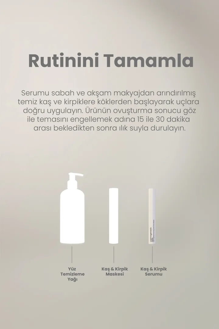 Cosmogenesis Labs, Güçlendirici Kirpik ve Kaş Serumu - 3 ml