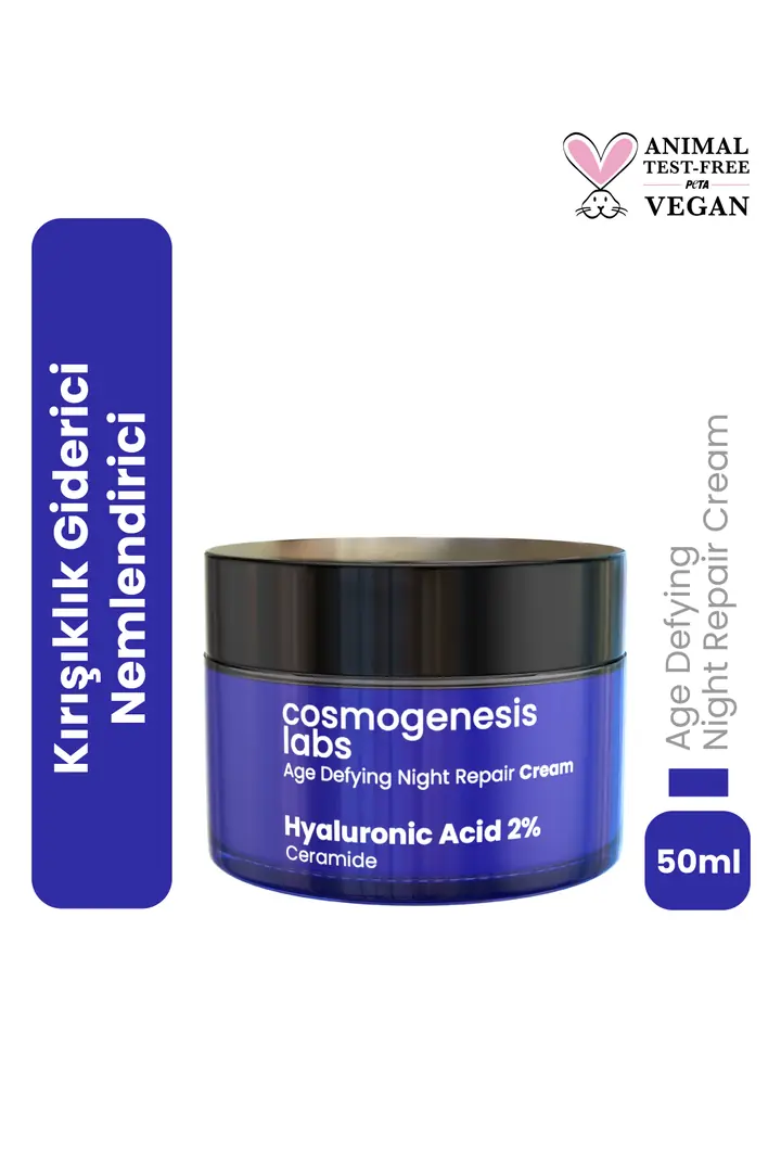 Cosmogenesis Labs, Yaşlanma Karşıtı, Yoğun Nemlendirici, Dolgunlaştırıcı Gece Kremi  - 50 ml