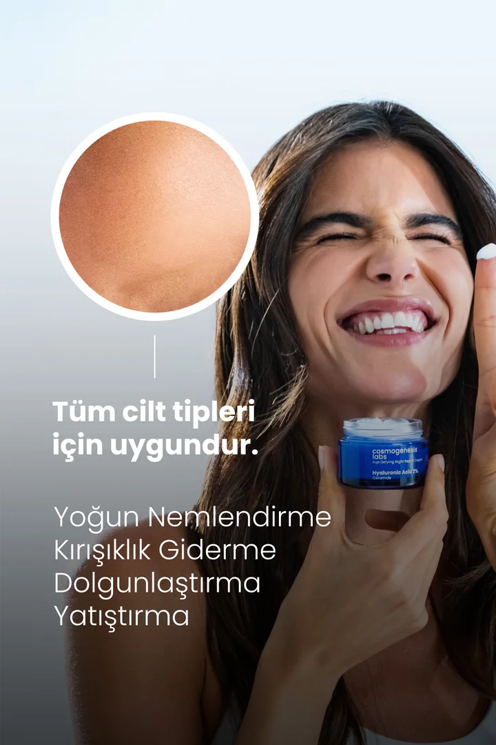 Cosmogenesis Labs, Yaşlanma Karşıtı, Yoğun Nemlendirici, Dolgunlaştırıcı Gece Kremi  - 50 ml