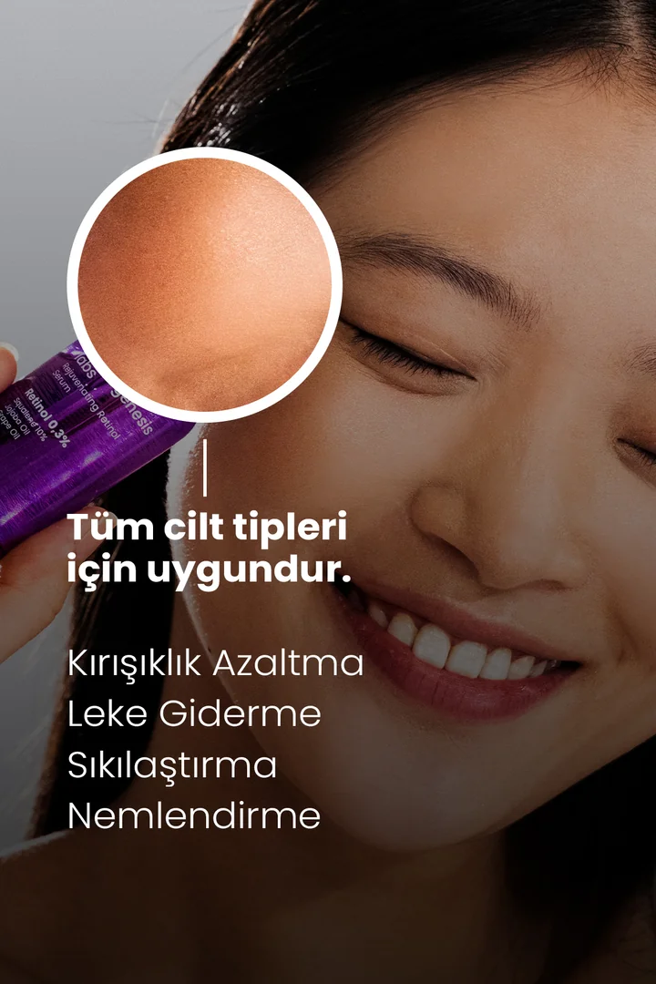Cosmogenesis Labs, Canlandırıcı, Yaşlanma, Kırışıklık Karşıtı, Retinol Serum - 30 ml