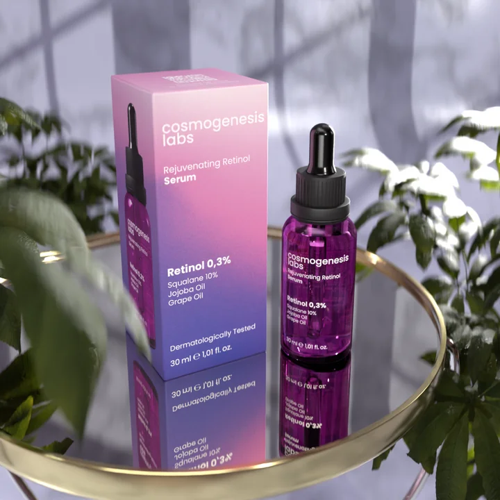 Cosmogenesis Labs, Canlandırıcı, Yaşlanma, Kırışıklık Karşıtı, Retinol Serum - 30 ml