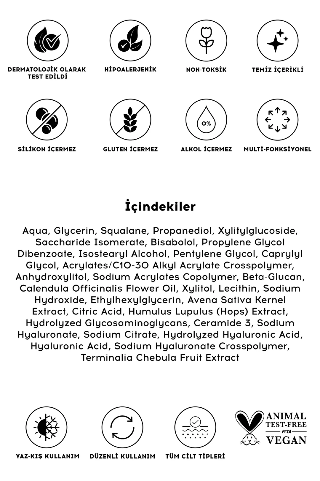 Cream Co. Su Bazlı, Cloud Moisturizer, Onarıcı, Nemlendirici, Yatıştırıcı Yüz Kremi - 50 ml