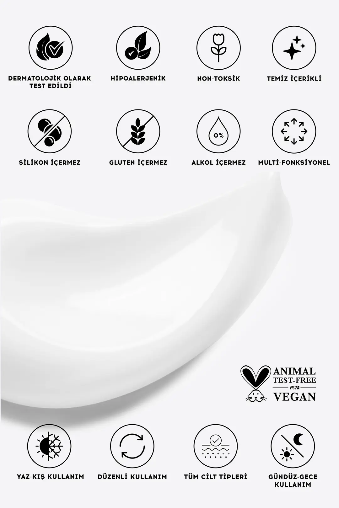 Cream Co. Su Bazlı, Moisturizer, Nemlendirici, Aydınlatıcı, Canlandırıcı Yüz Kremi - 50 ml