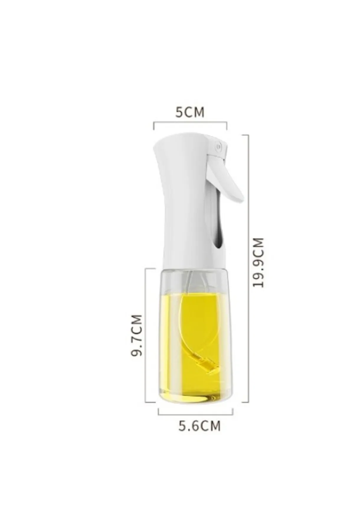 Dekoratif Tabancalı Spreyli Cam Şişe - 200 ml 