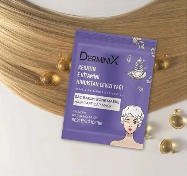 Derminix, Keratin & E Vitamini & Hindistan Cevizi Yağı, Bone Saç Maskesi