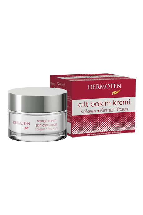 Dermoten Repage Yaşlanma Karşıtı Kolajen & Kırmızı Yosun Cilt Bakım Kremi 50 ml