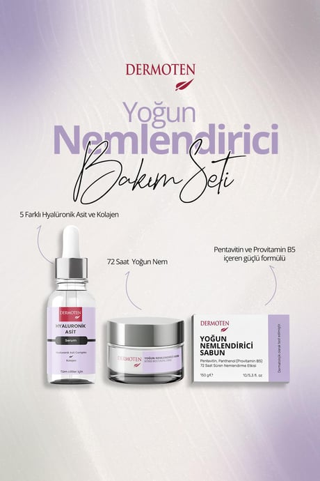 Dermoten, Yoğun Nemlendirici, Bakım Seti