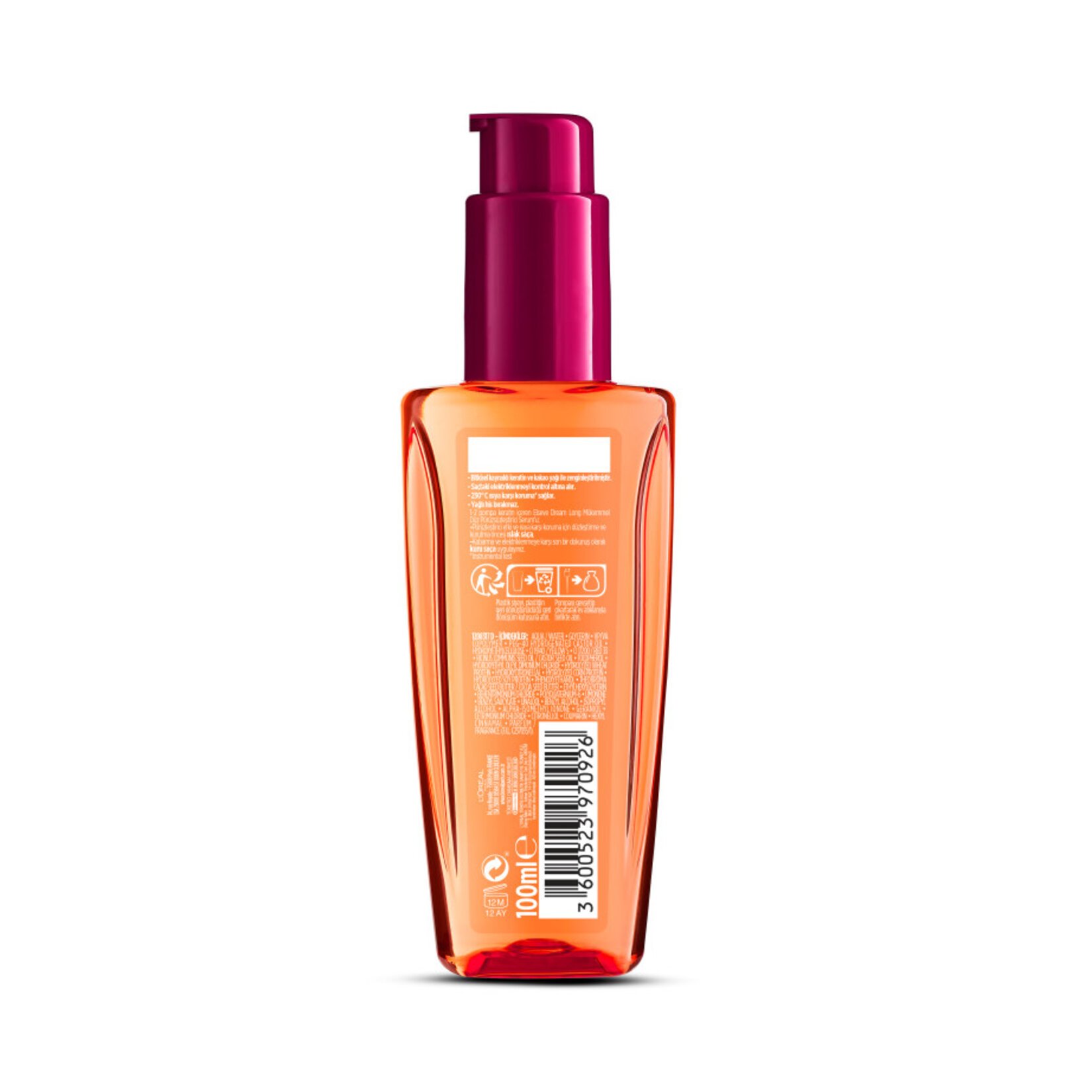 Elseve, Dream Long, Düz Pürüzsüzleştirici, Saç Serumu - 100 ml