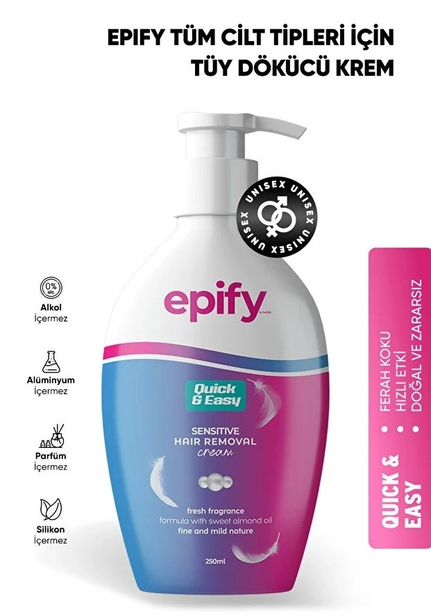 Epify Tüy Dökücü Jel Krem - 250 ml