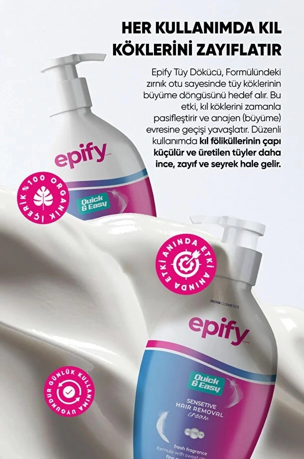 Epify Tüy Dökücü Jel Krem - 250 ml