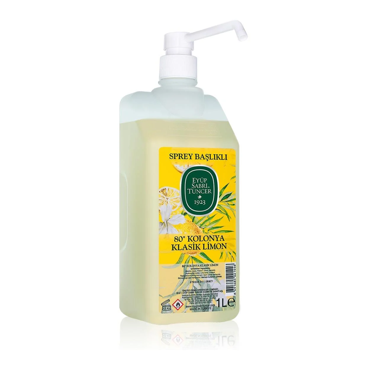 Eyüp Sabri Tuncer, Klasik, Limon Kolonyası - 1 lt