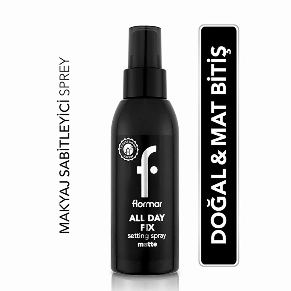 Flormar, All Day Fix, Mat Bitişli Makyaj Sabitleme Spreyi - 000