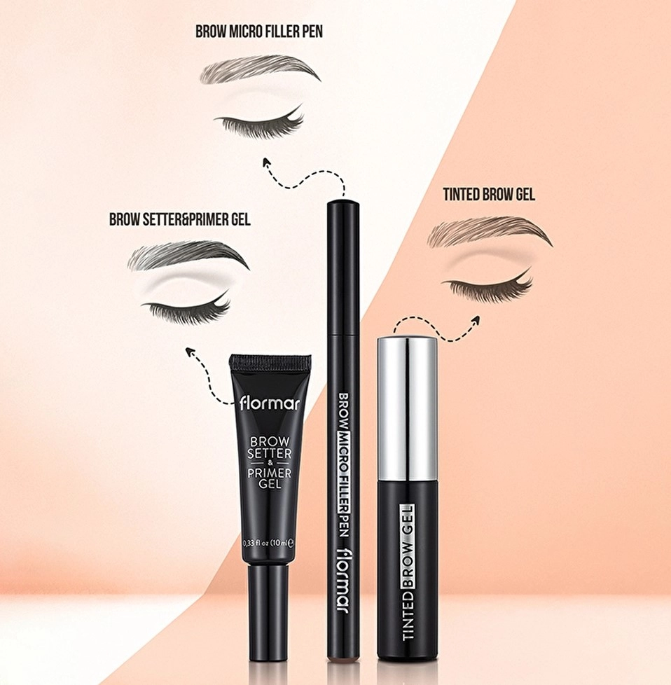 Flormar, Brow Setter & Primer Gel, Kaş Bazı ve Sabitleyici - 000