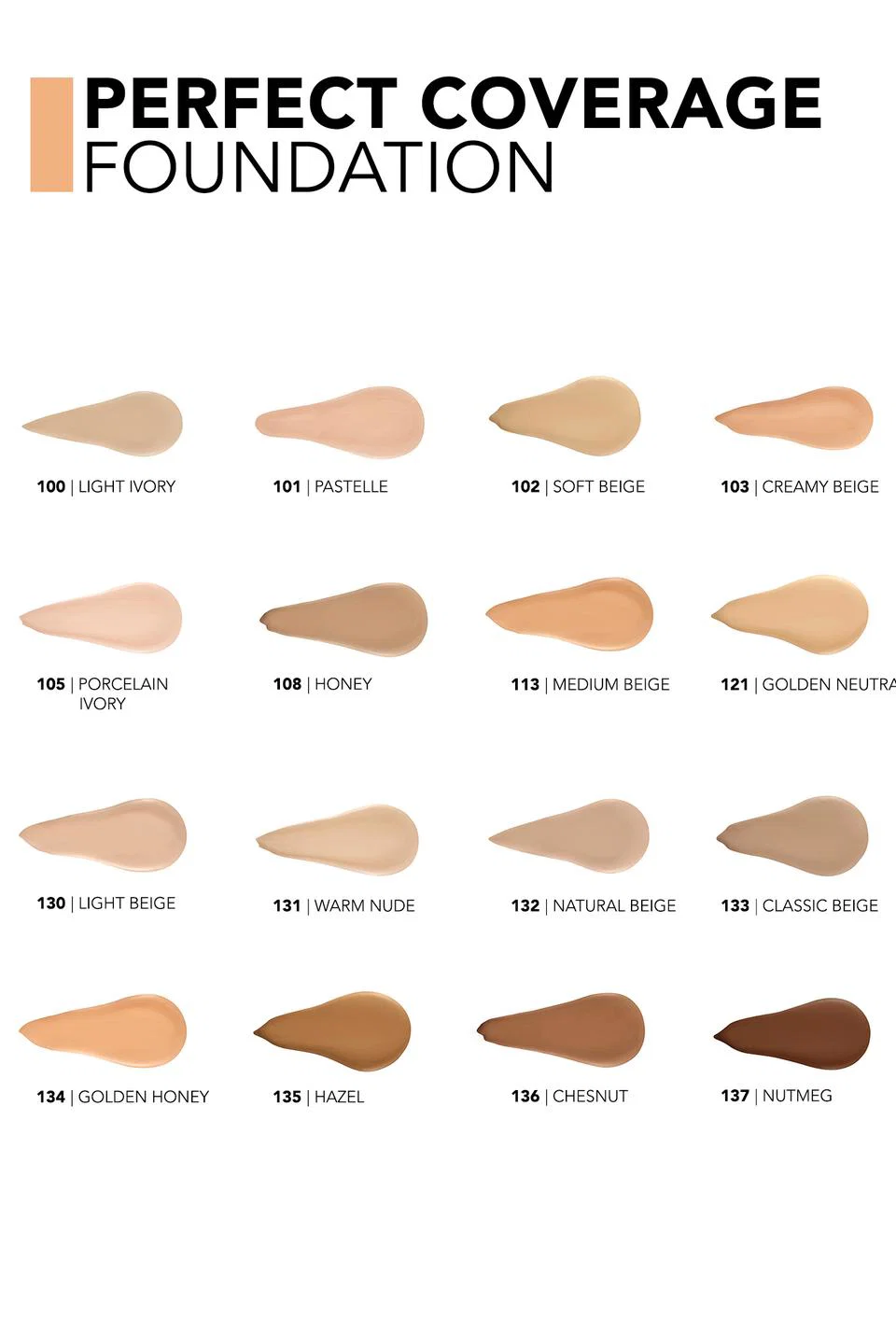 Flormar, Perfect Coverage Yüksek Pigmentli & Yarı Parlak Bitişli SPF15 Fondöten - 102 SFT BEIGE