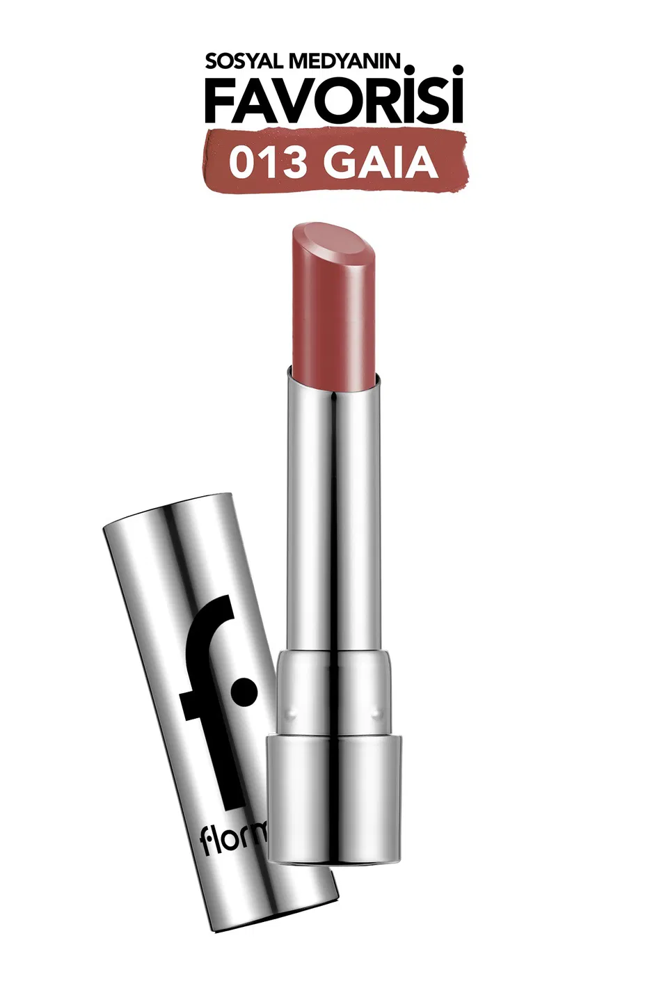 Flormar, Sheer Up Lipstick, Nemlendirici, Parlak Ruj - No: 013 - Gaia