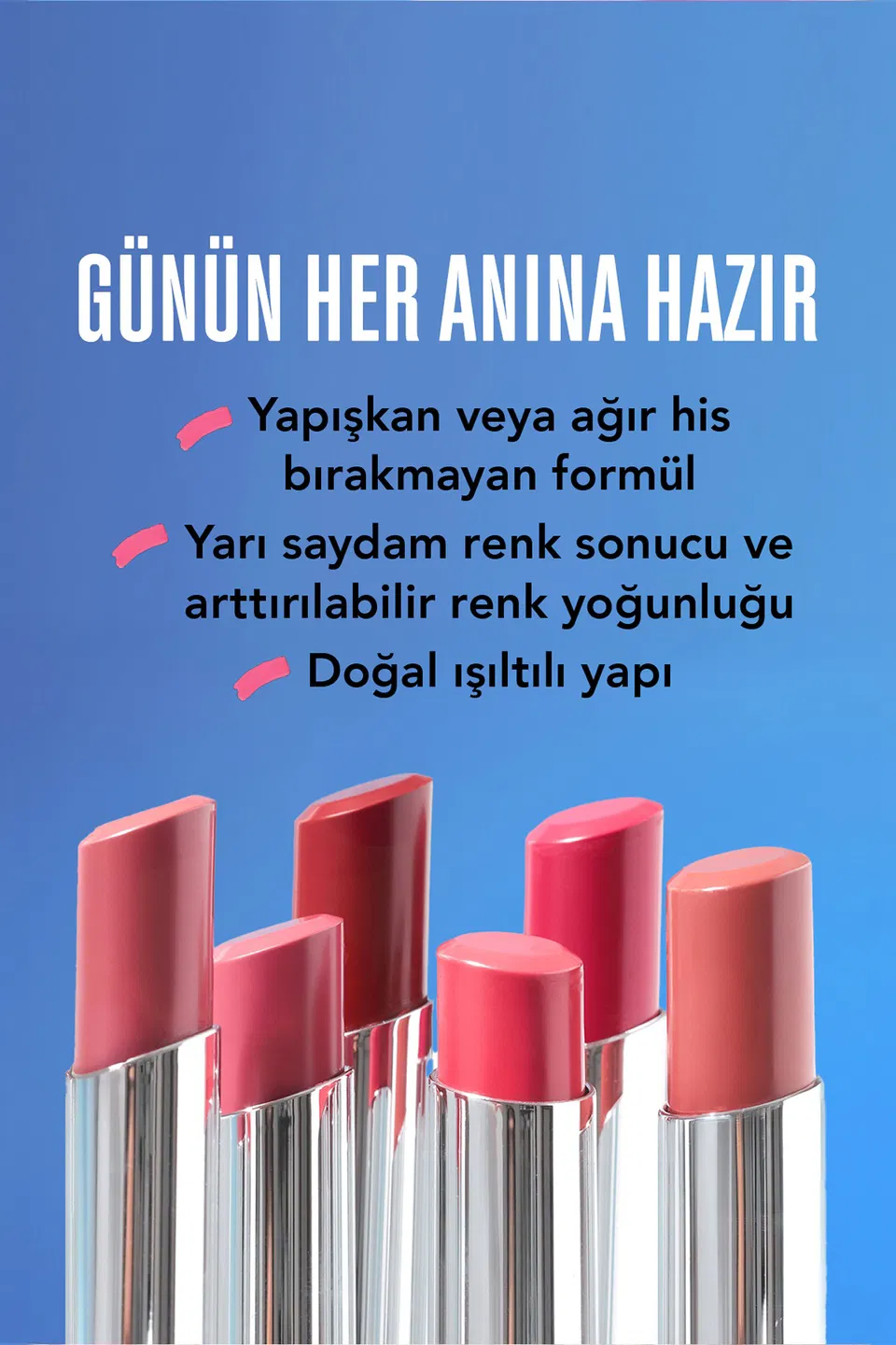 Flormar, Sheer Up Lipstick, Nemlendirici, Parlak Ruj - No: 013 - Gaia