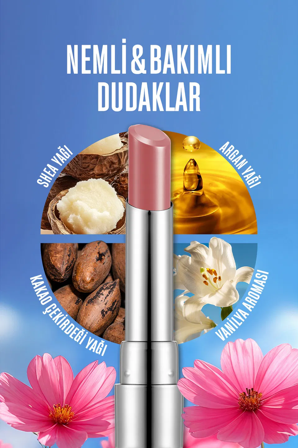 Flormar, Sheer Up Lipstick, Nemlendirici, Parlak Ruj - No: 013 - Gaia