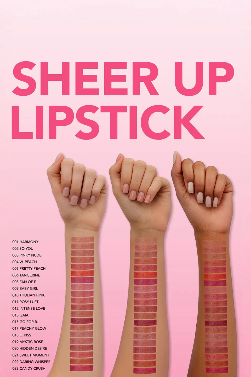 Flormar, Sheer Up Lipstick, Nemlendirici, Parlak Ruj - No: 013 - Gaia