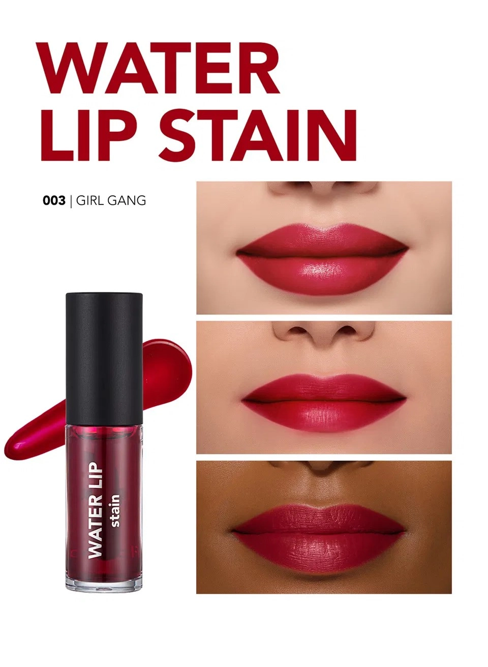 Flormar, Water Lip Stain, Su Bazlı & Kalıcı Dudak Renklendiricisi - 003 Girl Gang