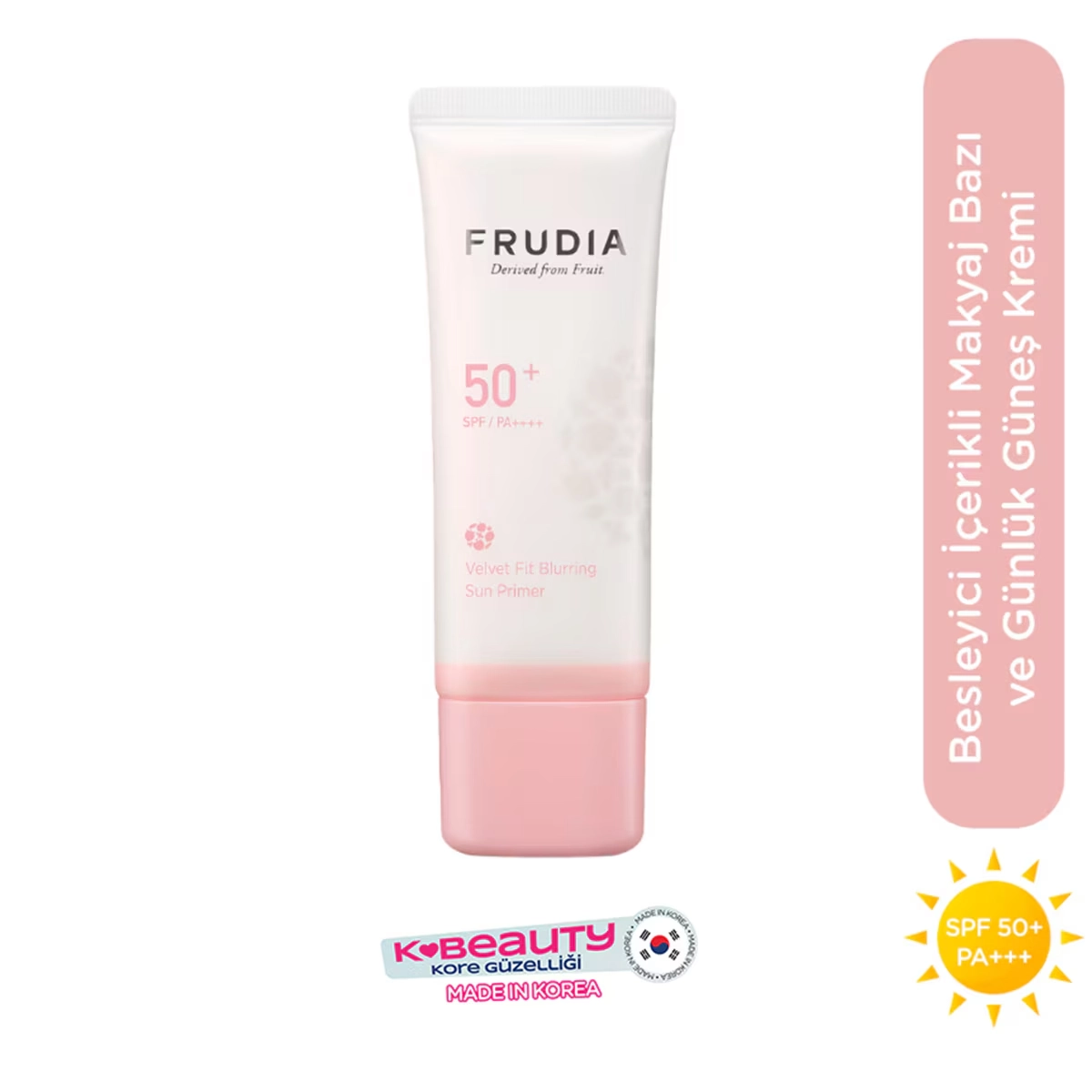 Frudia, Velvet Fit Yüz Güneş Kremi Makyaj Bazı SPF50+ PA++++ 40g