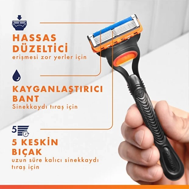 Gillette Fusion5, Start Tıraş Makinesi + 2 Yedek Tıraş Bıçağı