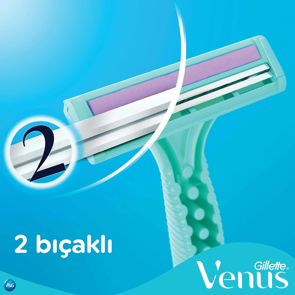 Gillette Venus, Simply 2 Kullan At, Kadın Tıraş Bıçağı - 4’lü Paket