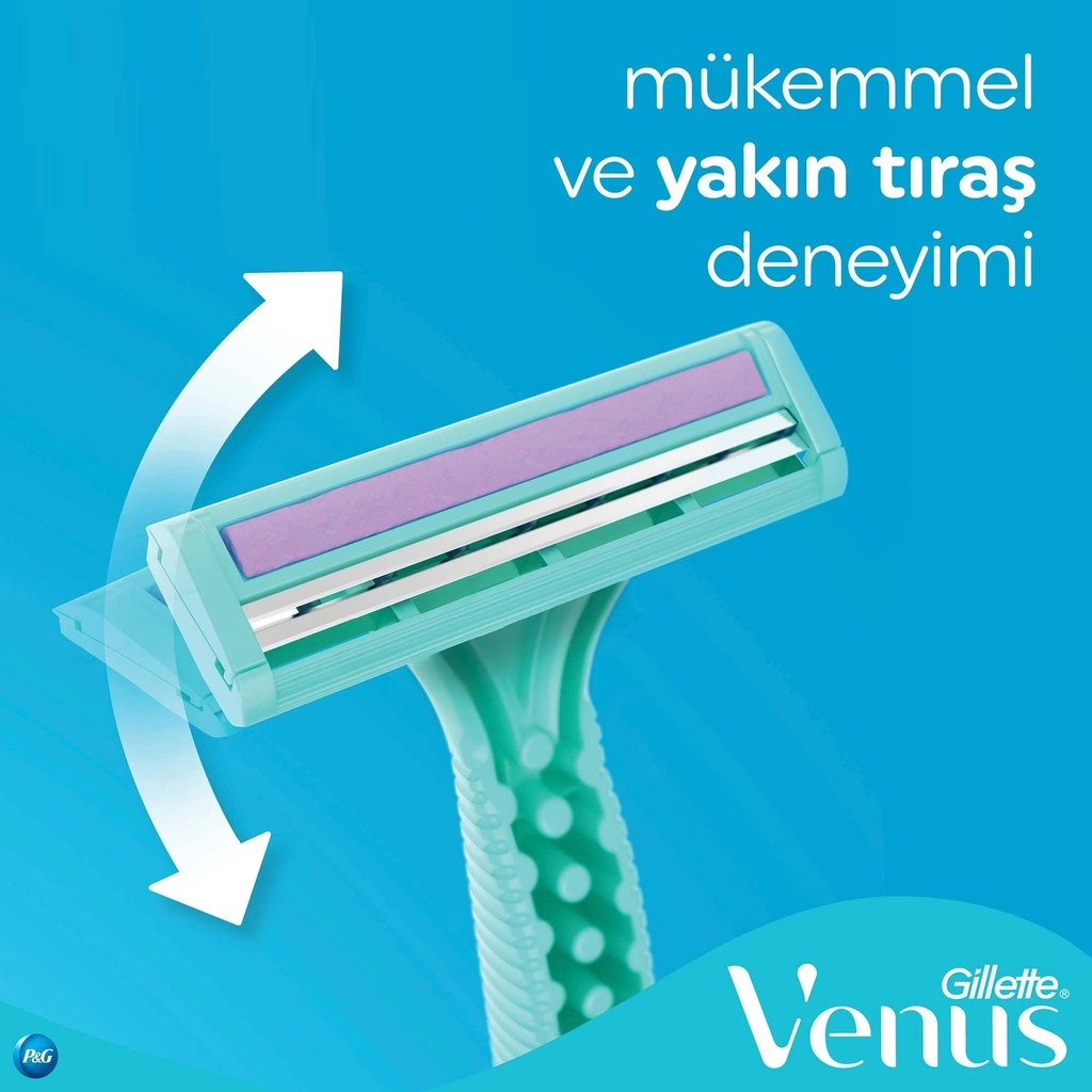 Gillette Venus, Simply 2 Kullan At, Kadın Tıraş Bıçağı - 4’lü Paket
