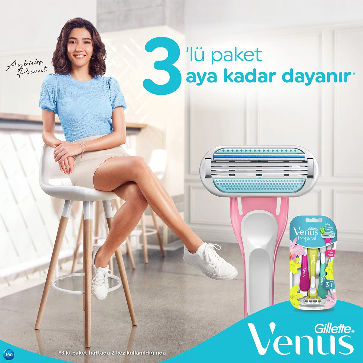 Gillette, Venus, Tropical Kullan At Tıraş Bıçağı - 3’lü