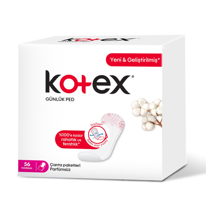 Kotex Günlük Ped Normal 56’lı Hijyenik Ped