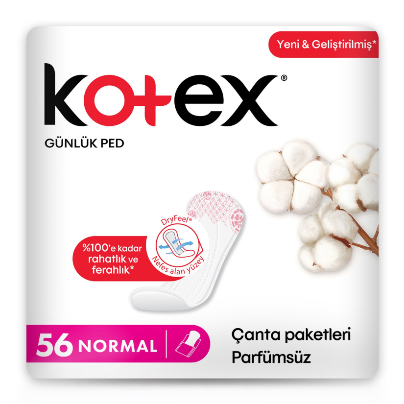 Kotex Günlük Ped Normal 56’lı Hijyenik Ped